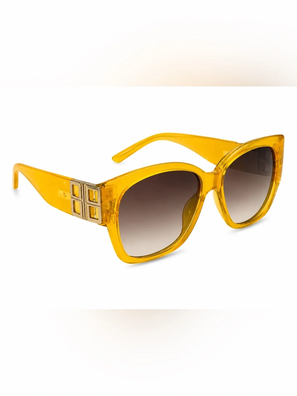 Yellow Square Sunglasses for Women - Fashionable Summer Shades